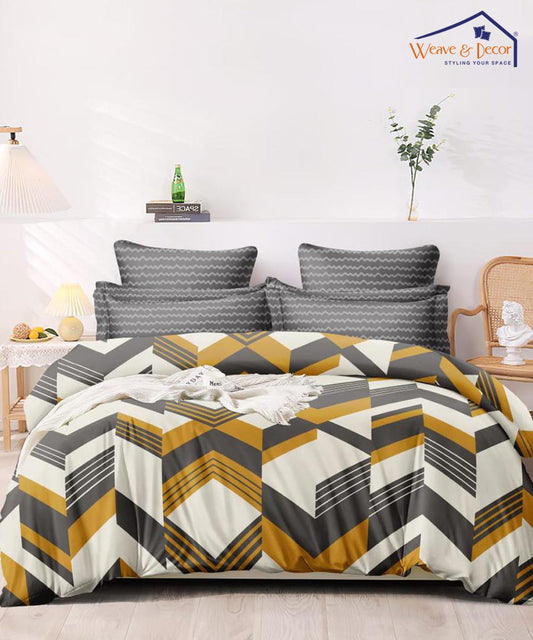 Multicolor Geometric 350GSM Single Bed Comforter