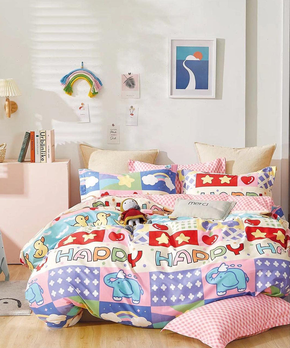 Cute Kids Comforter Set with Bedsheet