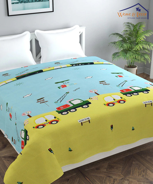 Cars Kids Quilt / Blanket / Razai / Duvet Cover