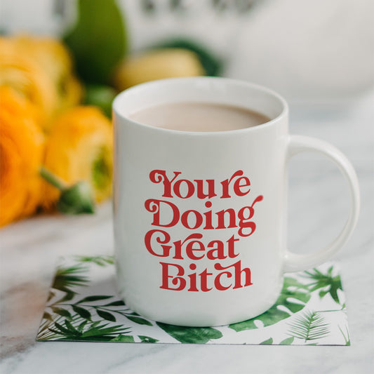 Printed Quote Ceramic Coffee Mug