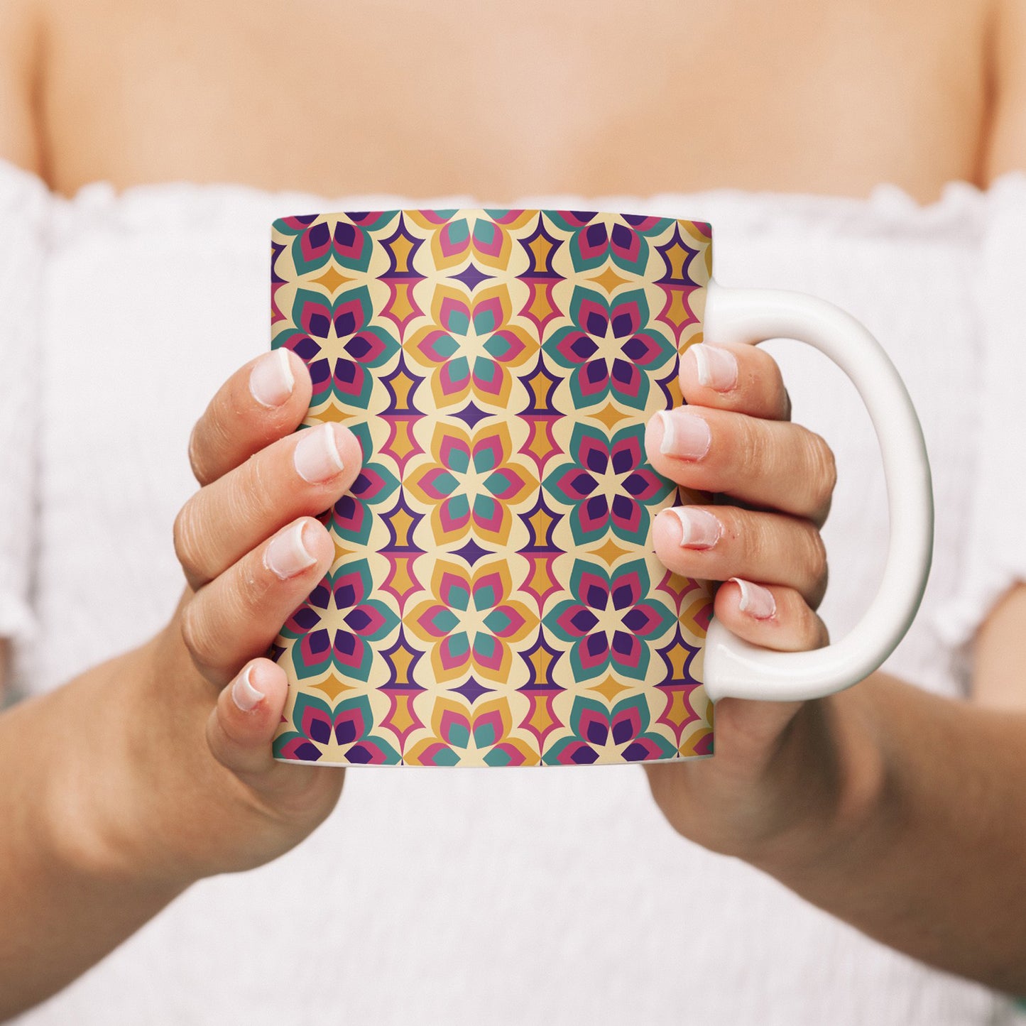 Floral Print Ceramic coffee Mug