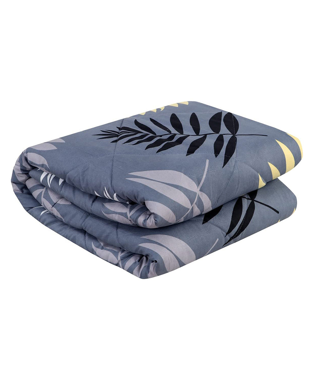 Grey Floral 350GSM All Weather Comforter