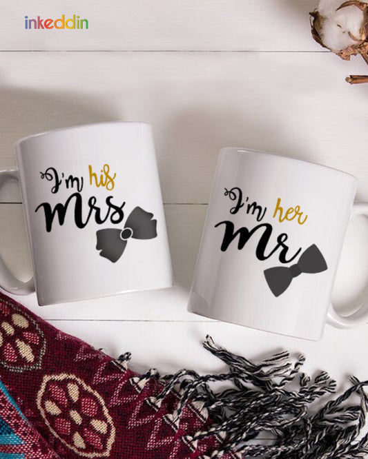 Mr & Mrs Coffee Mug Set of 2