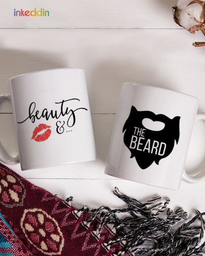 Beauty & The Beard Mugs Set of 2