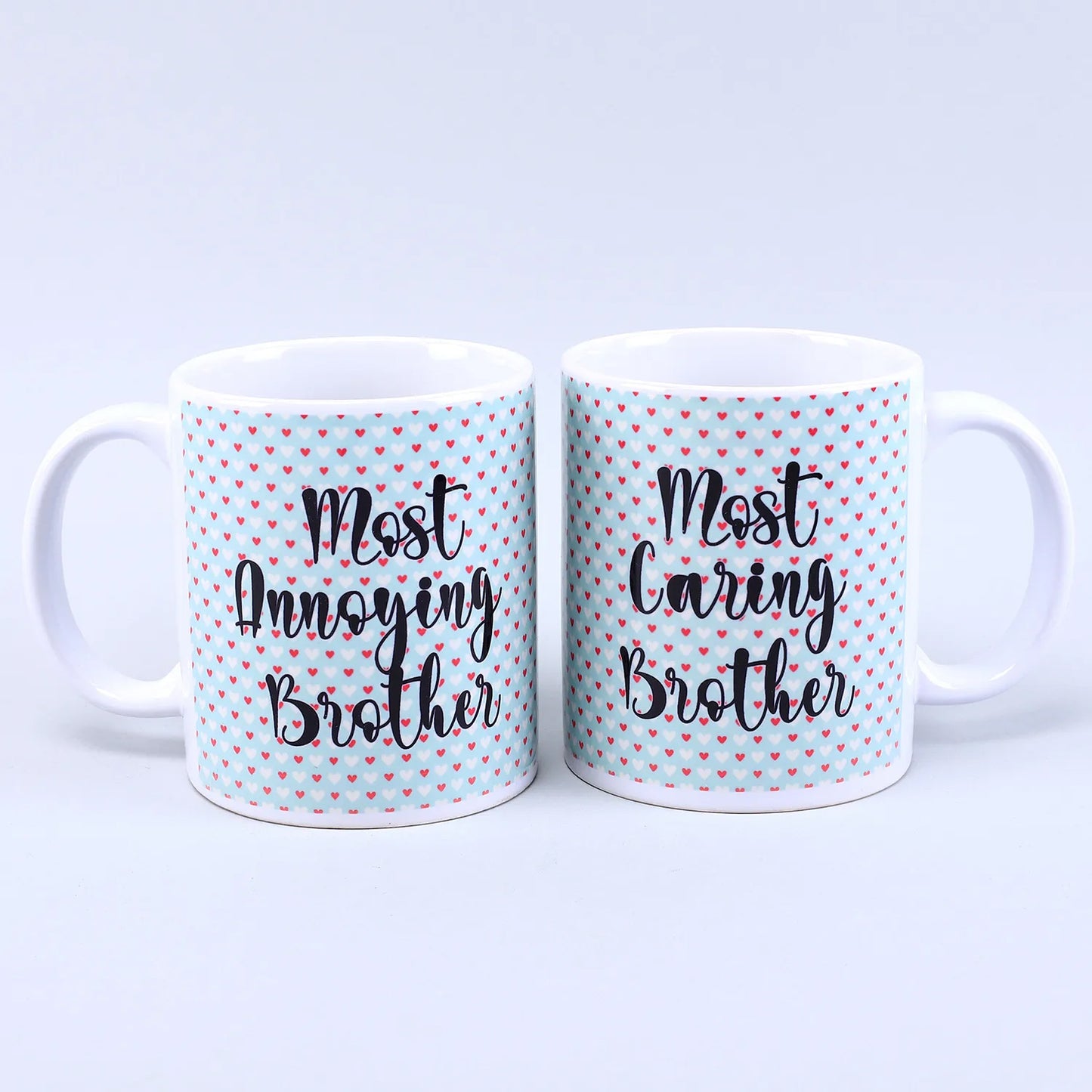 Brothers Mug Set With 2 Rakhi