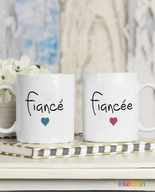 Fiance & Fiance Coffee Mug Set of 2