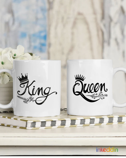 King & Queen Coffee Mug Set of 2