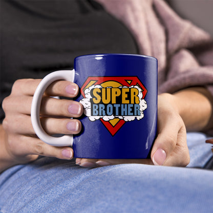 Super Brother Coffee Ceramic Mug for Brother | White