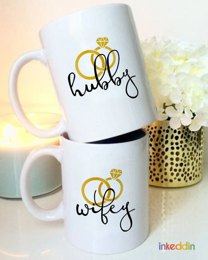 Hubby Wifey Mug Set of 2