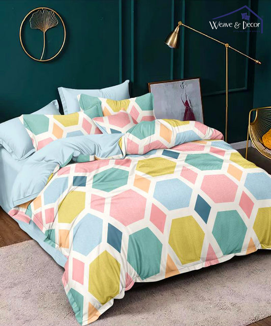 Hexa Geometric 350GSM All Weather Comforter