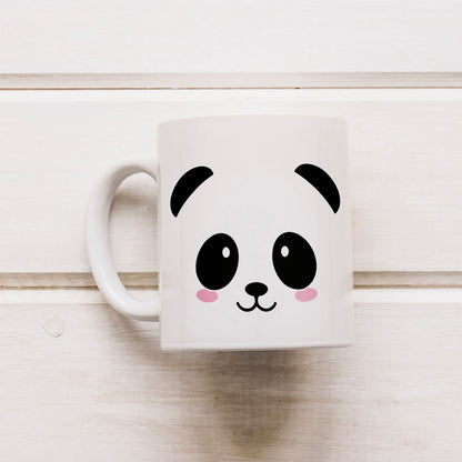 Printed Panda Face Design Mug