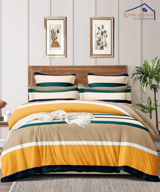 Multi Color Comforter Set with Bedsheet