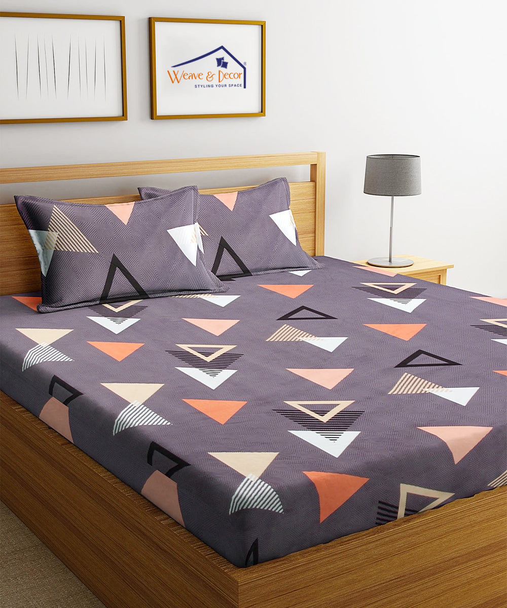 Multi Color Triangles  Pillow Cover Set of 2