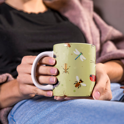 Cute Bees Printed Ceramic Coffee Mug