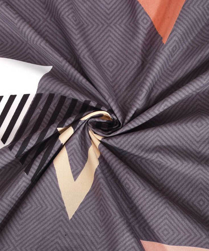 Triangles Single Fitted Bedsheet With 1 pillow Cover