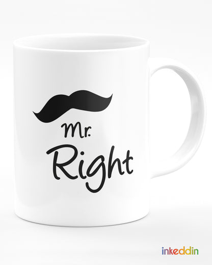 Mr Right-Mrs Always Right Mug Set of 2