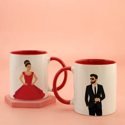 Bhaiya Bhabhi Mug Set with 2 Rakhi