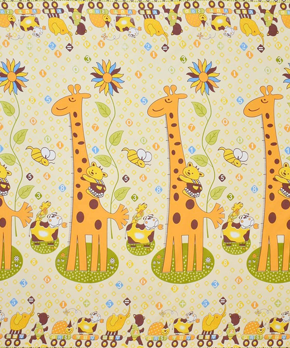 Cute Giraffe Queen Fitted Bedsheet With 2 Pillow Covers