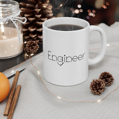 Engineer Printed Tea/Coffee Ceramic Mug | White