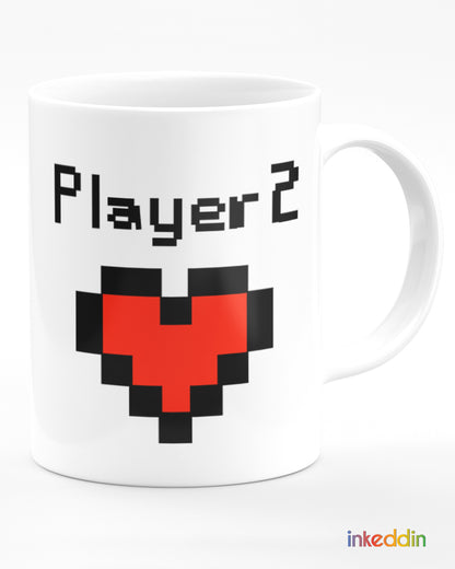 Player 1 - Player 2 Mugs Set of 2