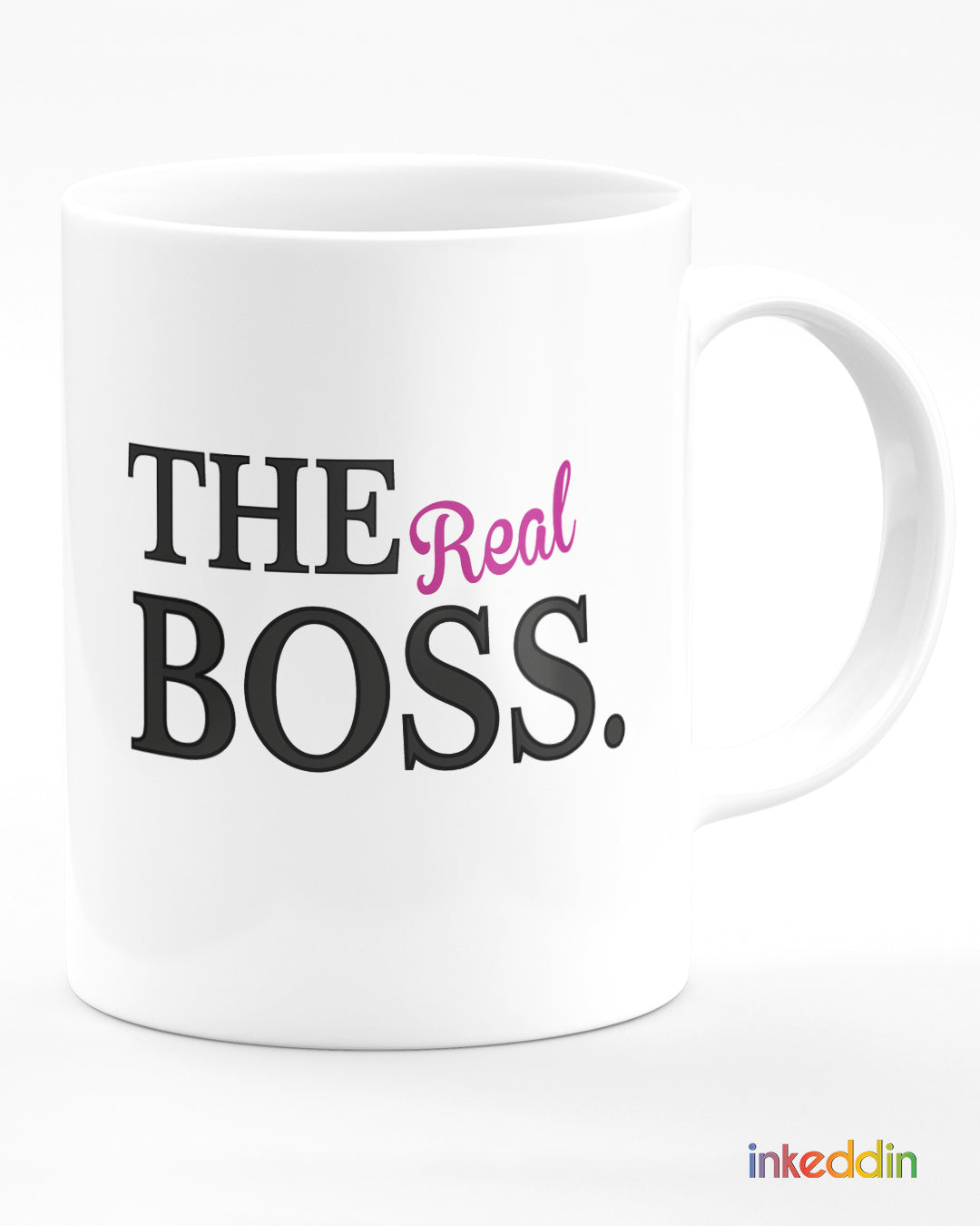 The Boss~ The Real Boss Coffee Mug Set of 2 for Couples