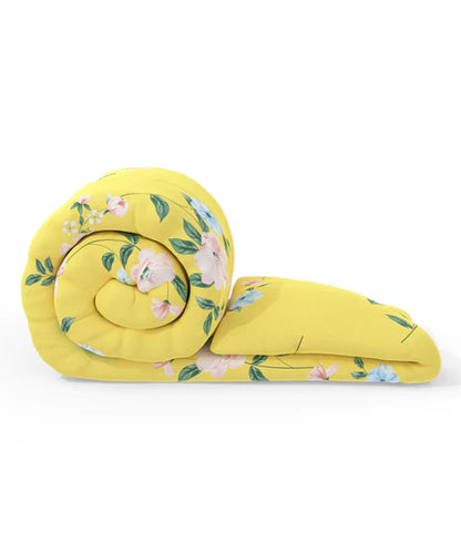 Yellow Floral 350GSM All Weather Comforter