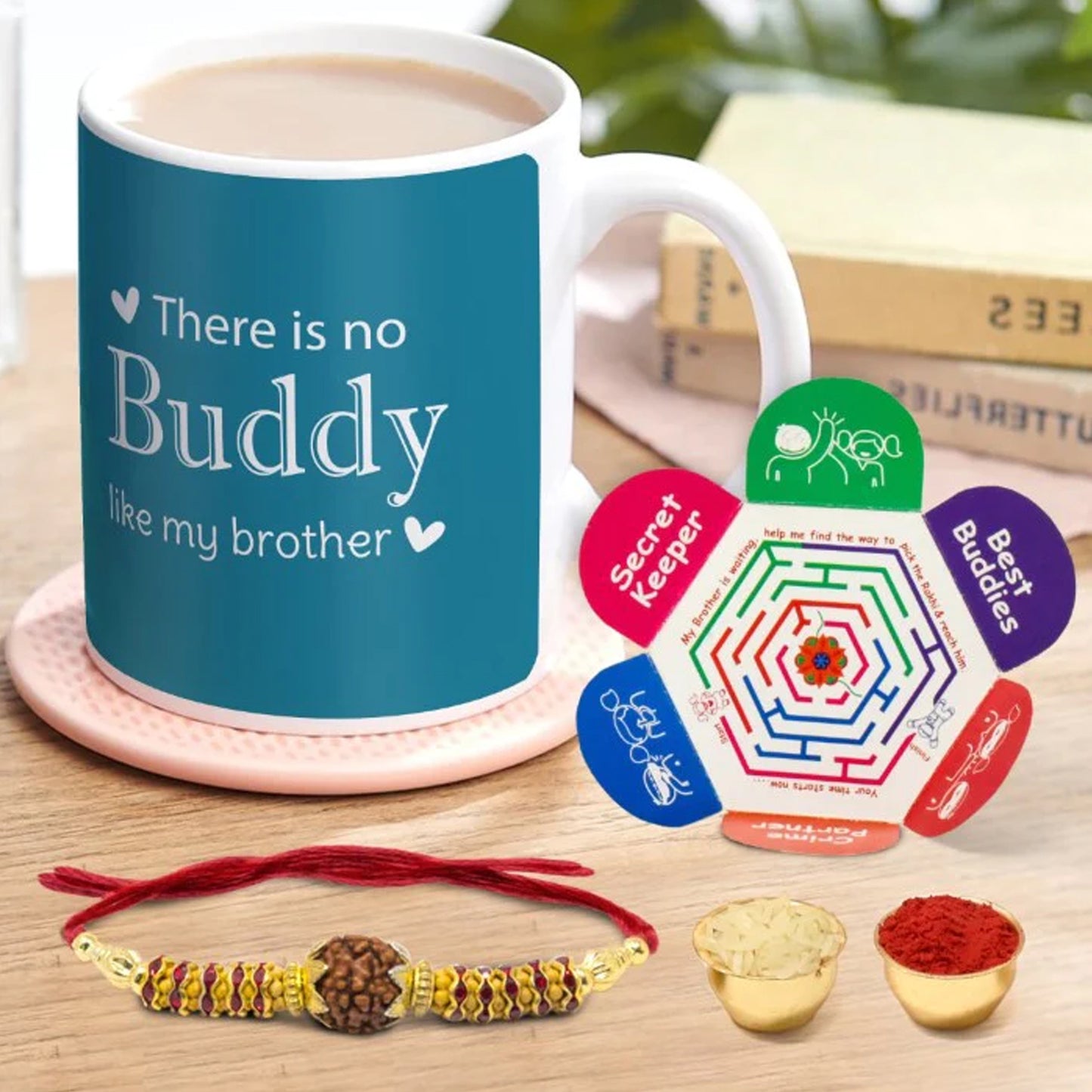 Bhai-Buddy Rakhi Mug Set