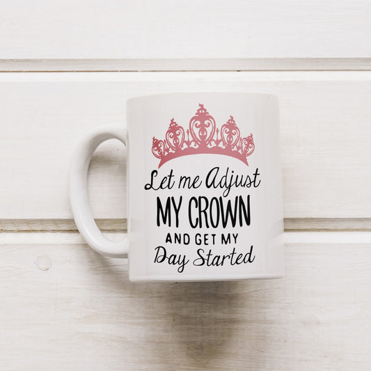 Pink Crown Printed Ceramic Coffee Mug