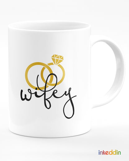 Hubby Wifey Mug Set of 2