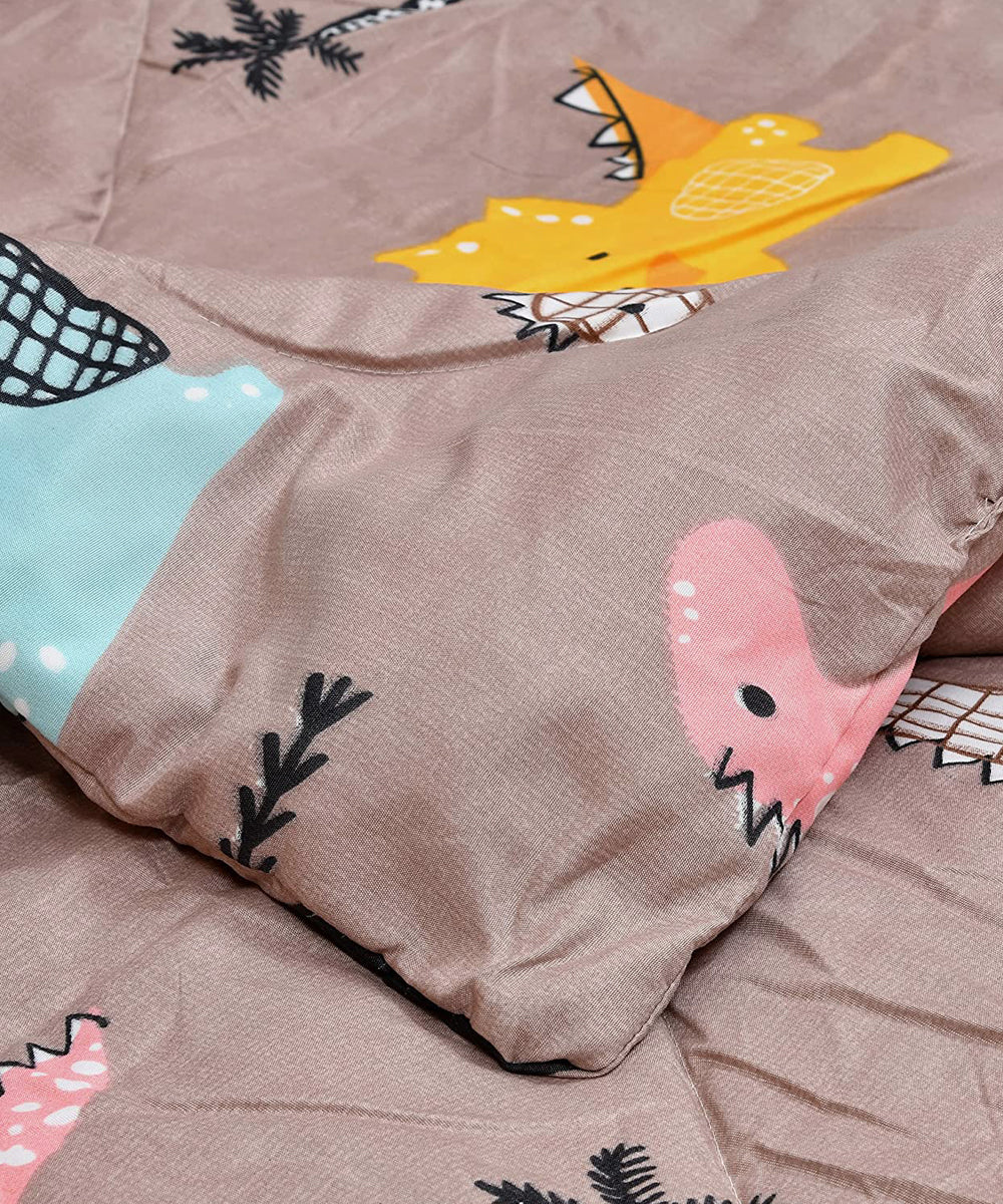 Cute Dinosaur Comforter Set with Bedsheet