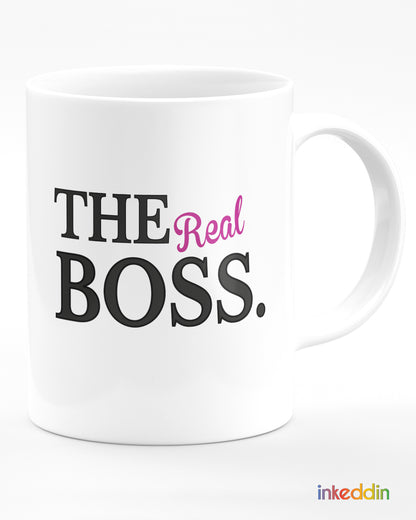 The Boss- The Real Boss Mug Set of 2