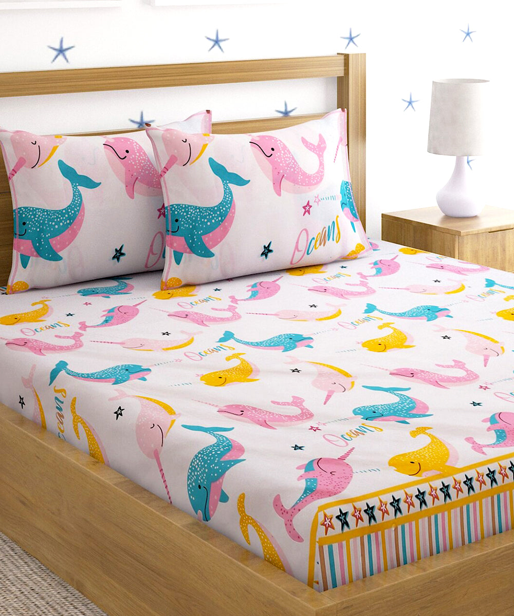 Dophin Kids Comforter Set with Bedsheet