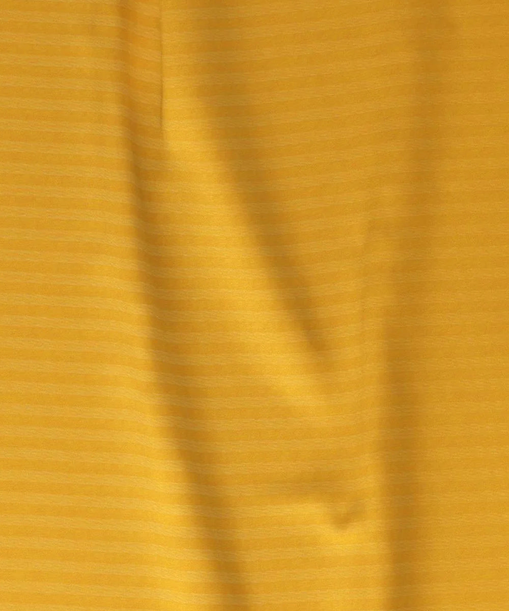 Yellow Fitted Bedsheet With Pillow Cover