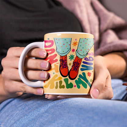 Colorful VIBE Printed Ceramic Coffee Mug