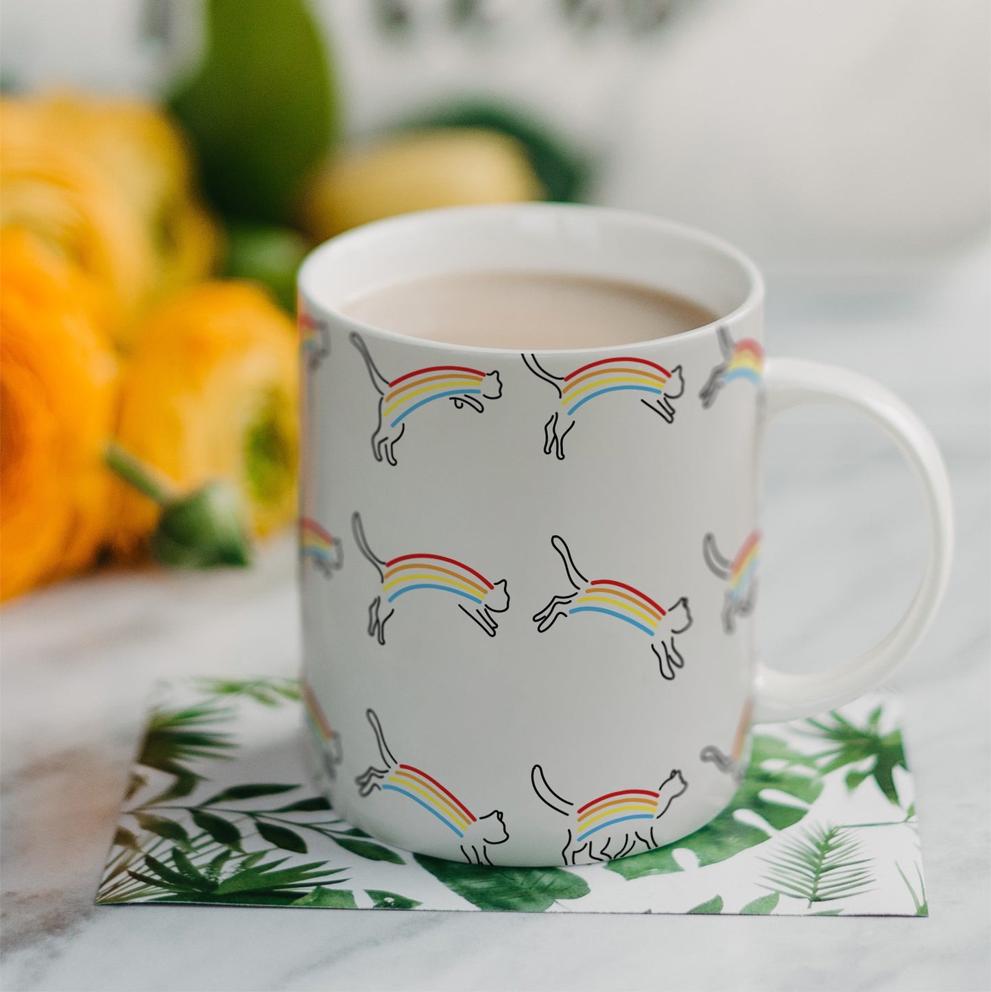 Cats Printed Ceramic Coffee Mug