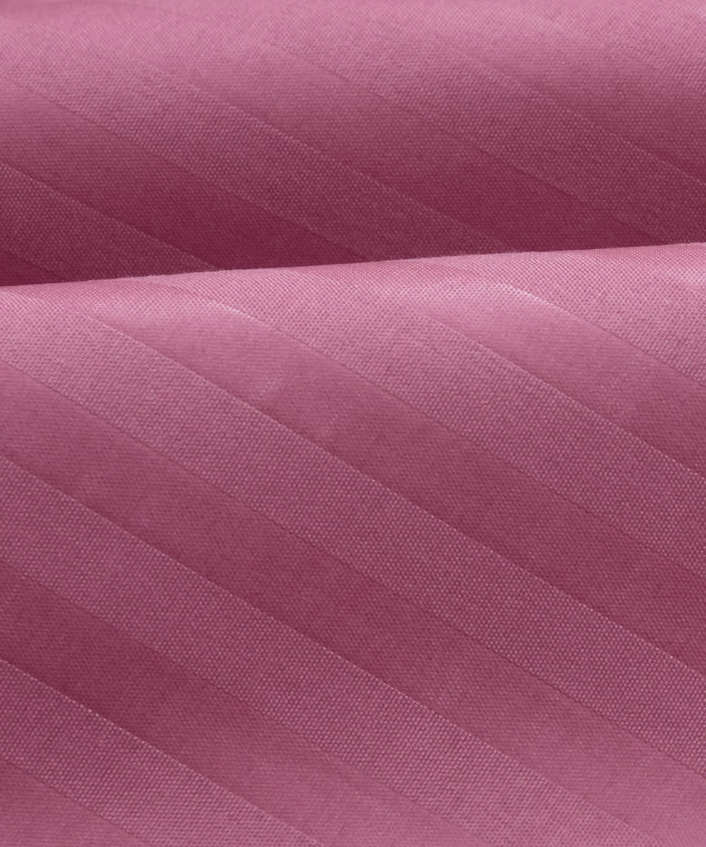 Pink Fitted Bedsheet With Pillow Cover