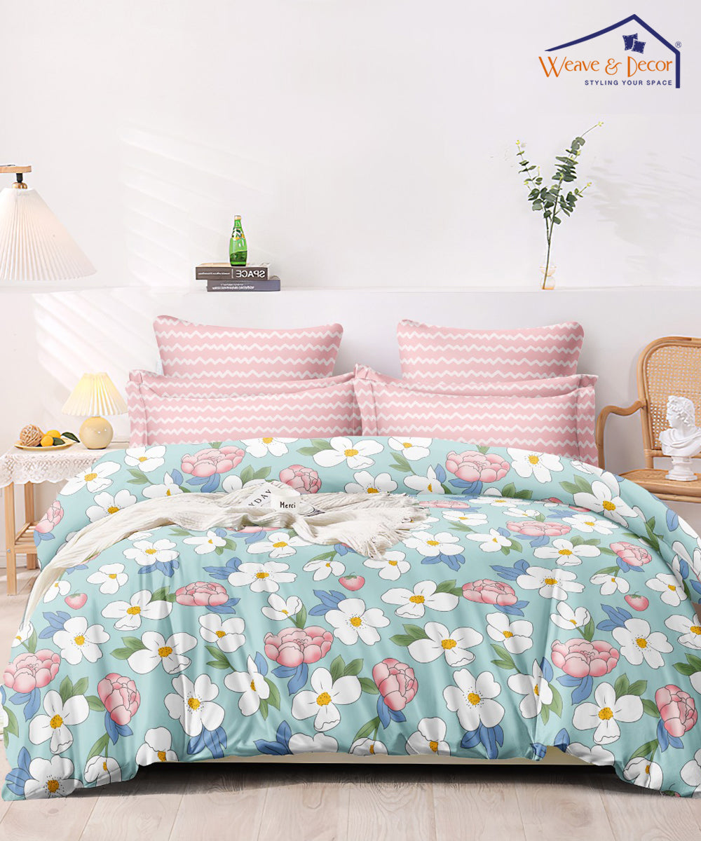 Green Floral 350GSM All Weather Comforter