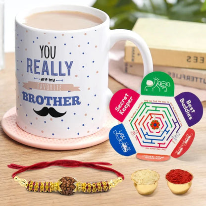 Favourite Brother Rakhi Mug Set