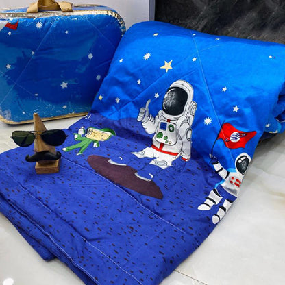 Space Kids Comforter Set with Bedsheet