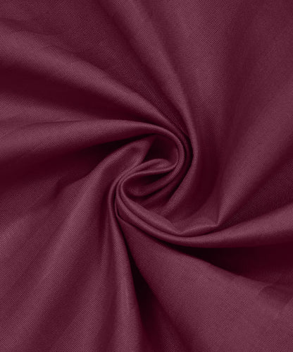 Maroon Fitted Bedsheet With Pillow Cover
