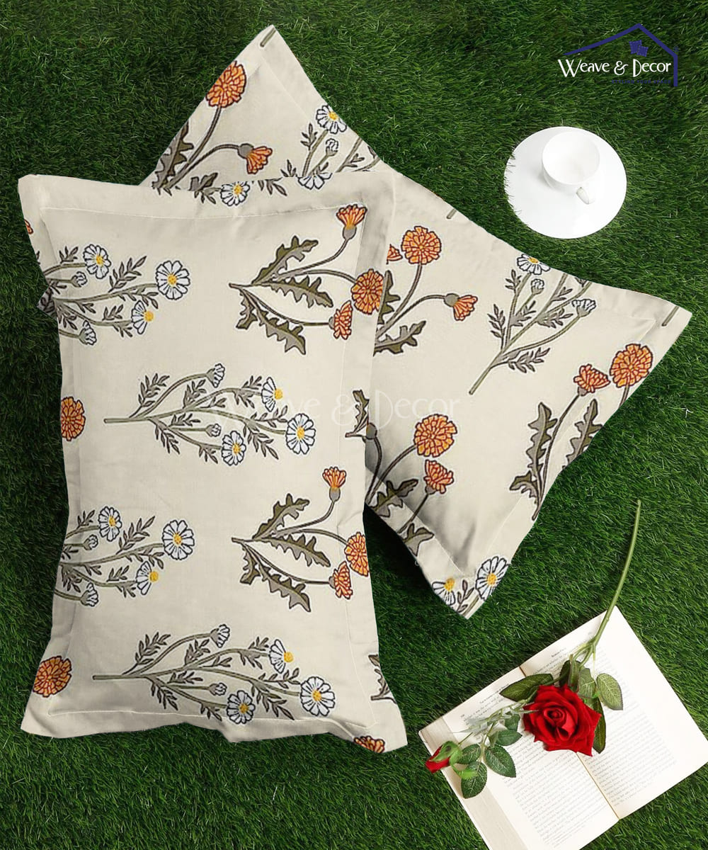 Pretty Floral Pillow Cover Set of 2