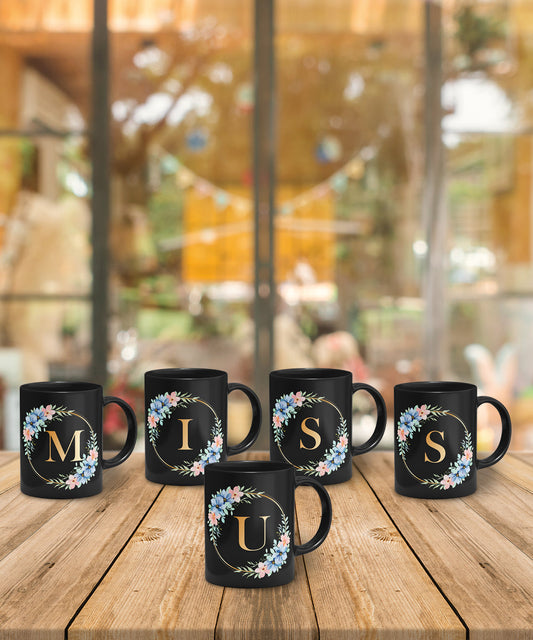 Miss You Coffee Mugs Set of 5