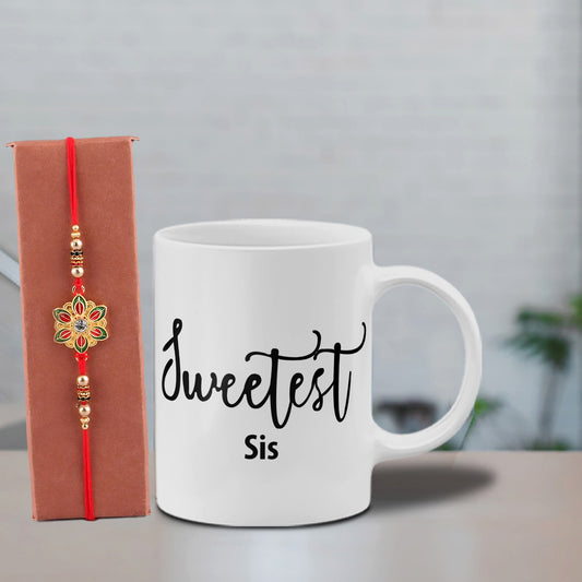 Sweet Sister Mug With Rakhi