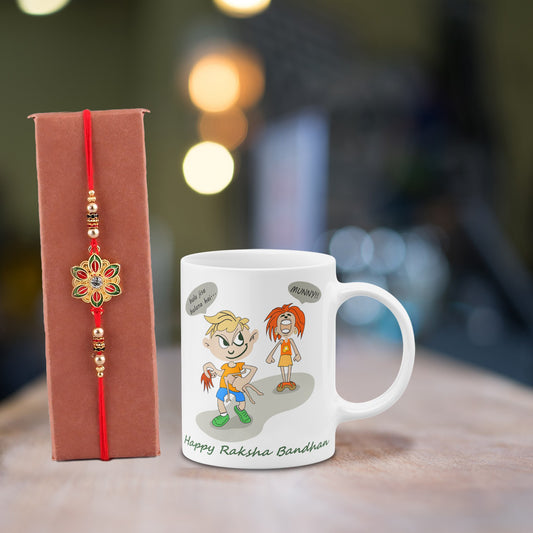 Happy Rakshabandhan Rakhi Mug Set