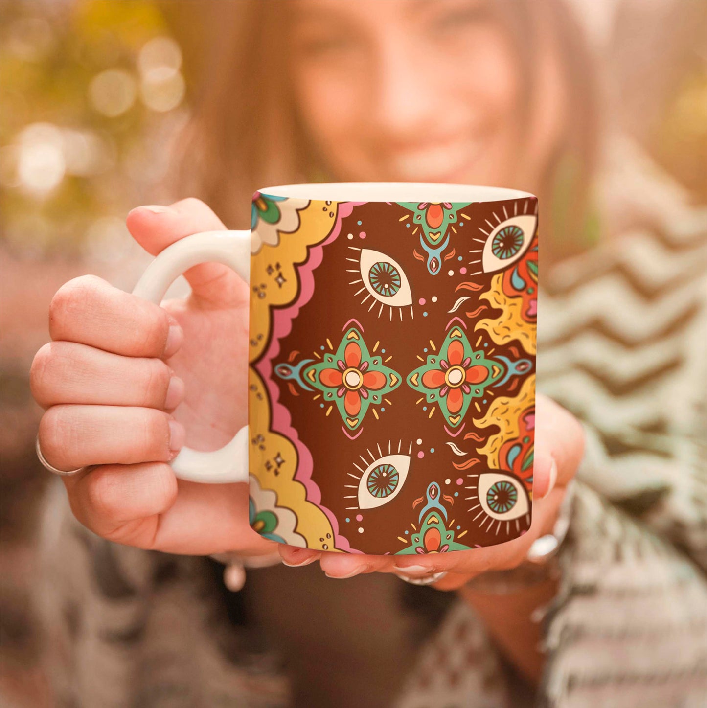 Abstract Eyes Tea/Coffee Ceramic Mug