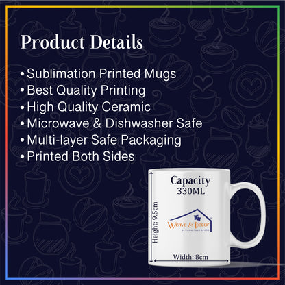 Cute Rakhi Mug Set