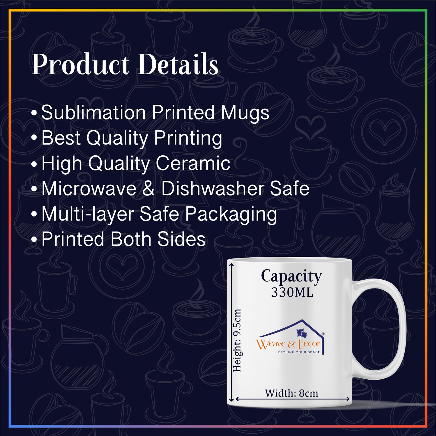 Proud Brother Rakhi Mug Set