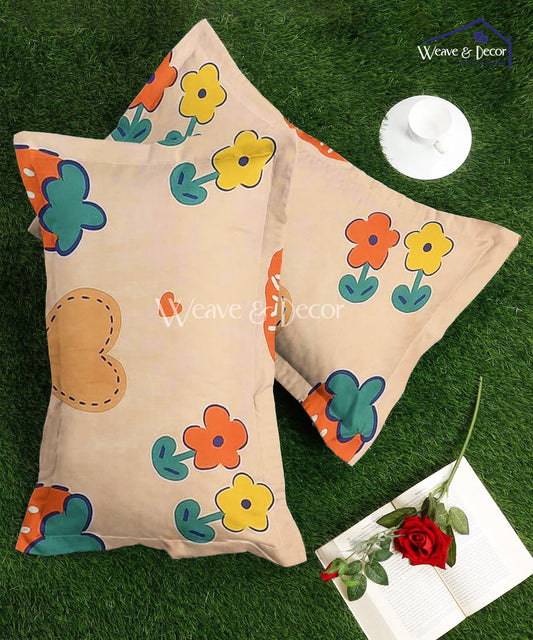 Sweet Dreams Kingdom Kids Flat Bedsheet With Pillow Covers