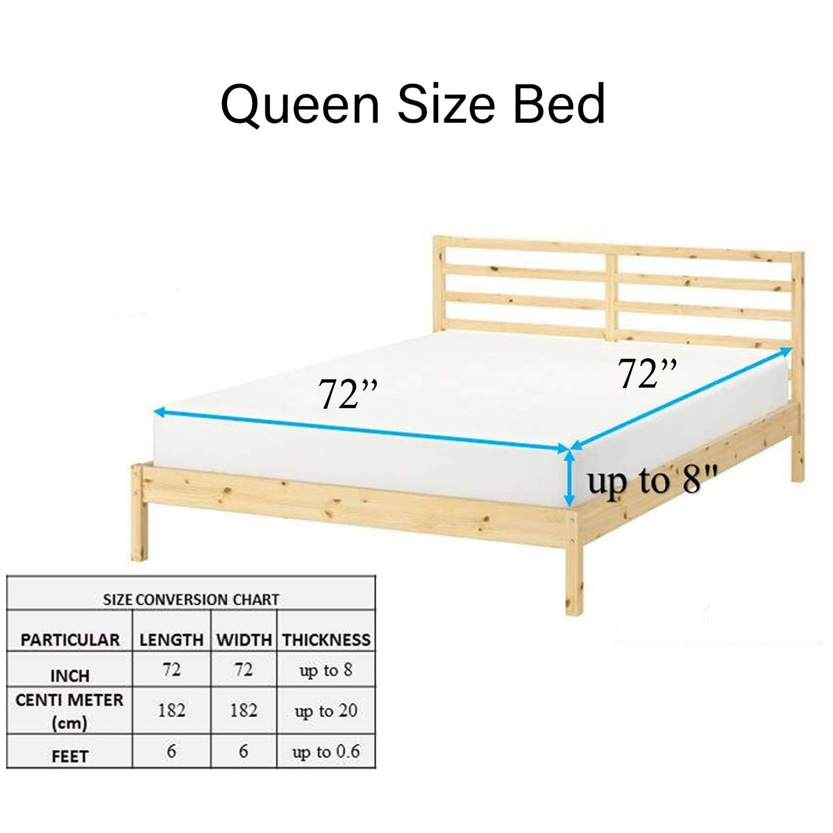 Brown Fitted Bedsheet With Pillow Cover